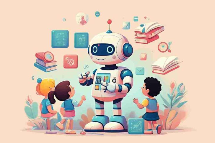 An image illustrating Whose education? The future of learning, labour, and living in the age of AI